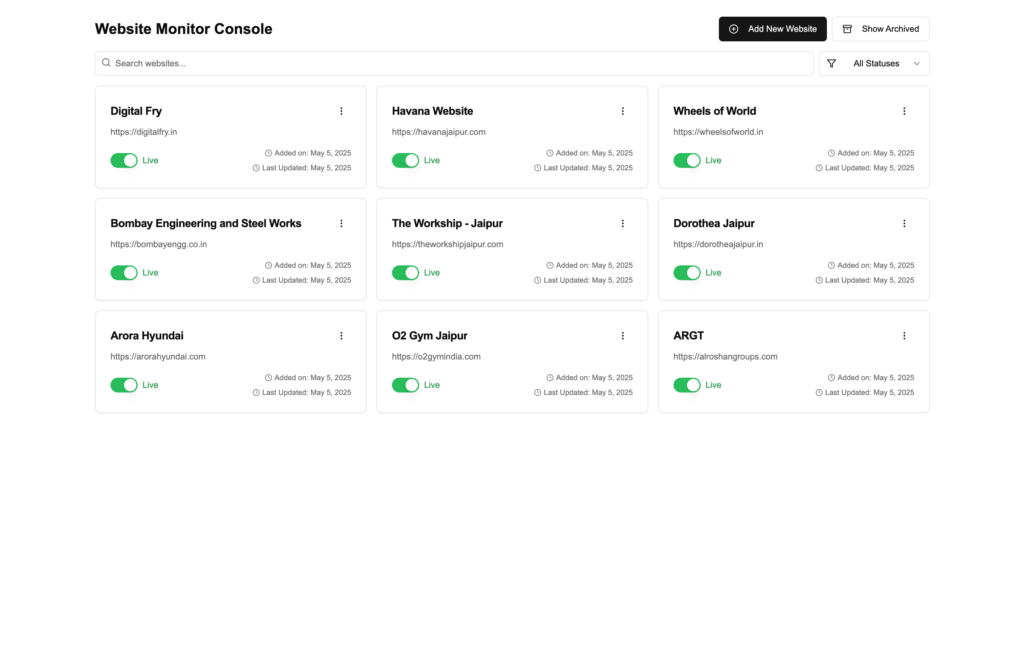 An image of the Hosting Management System project.
